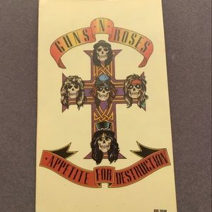 COPY - Original 80’s Guns n’ Roses sticker!